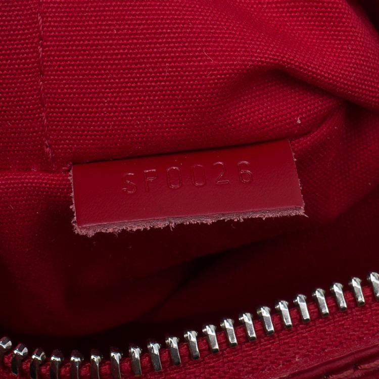 Pre Owned Louis Vuitton Red Epi Leather Speedy 25