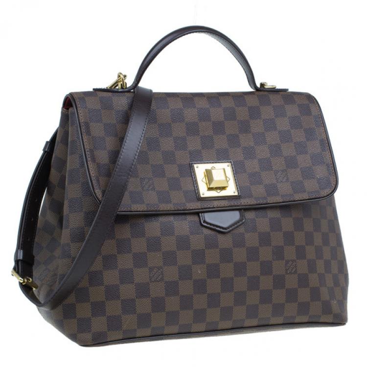 Pre Owned Louis Vuitton Damier Ebene Bergamo GM