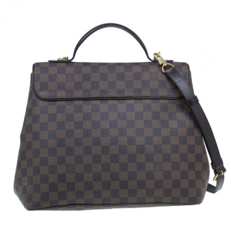 Pre Owned Louis Vuitton Damier Ebene Bergamo GM