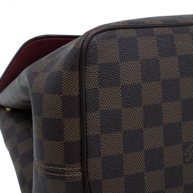 Pre Owned Louis Vuitton Damier Ebene Bergamo GM