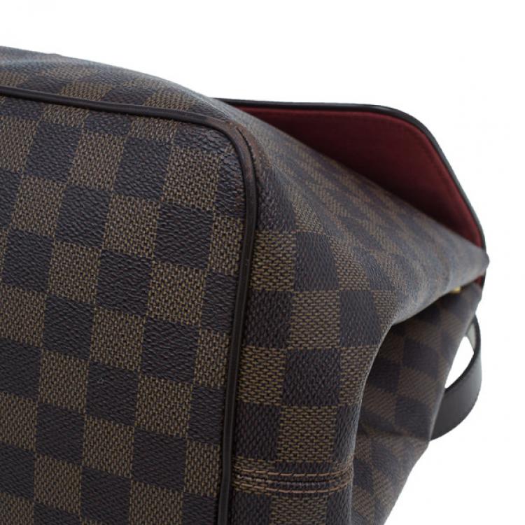 Pre Owned Louis Vuitton Damier Ebene Bergamo GM