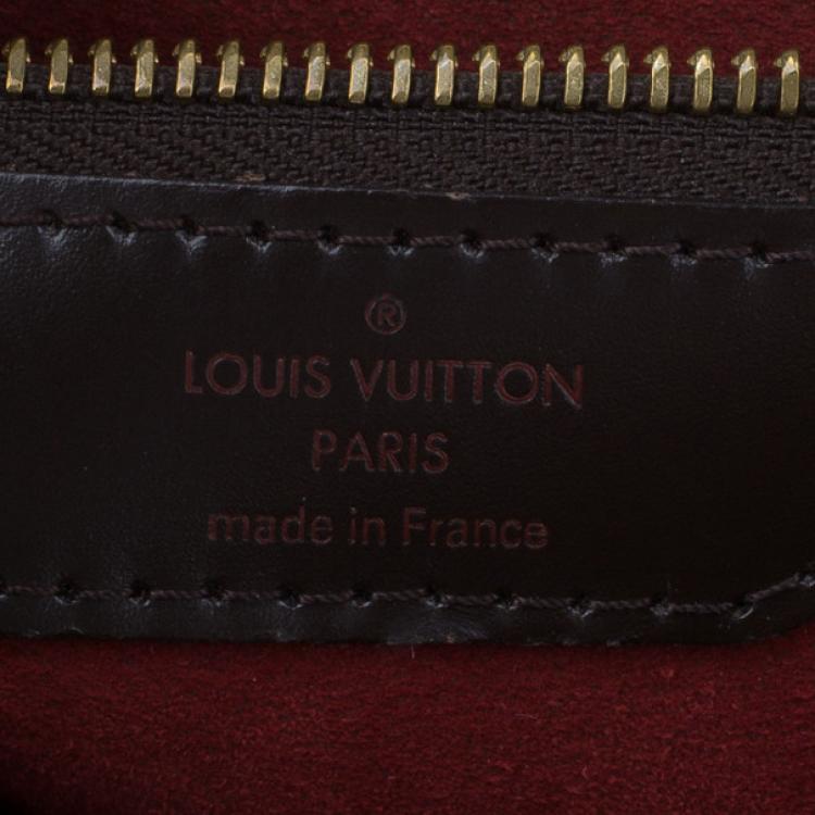 Pre Owned Louis Vuitton Damier Ebene Bergamo GM