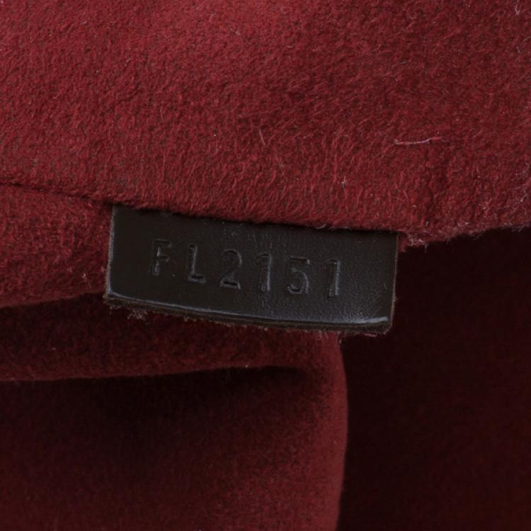 Pre Owned Louis Vuitton Damier Ebene Bergamo GM