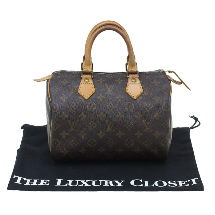 Pre Owned Louis Vuitton Monogram Canvas Speedy 25