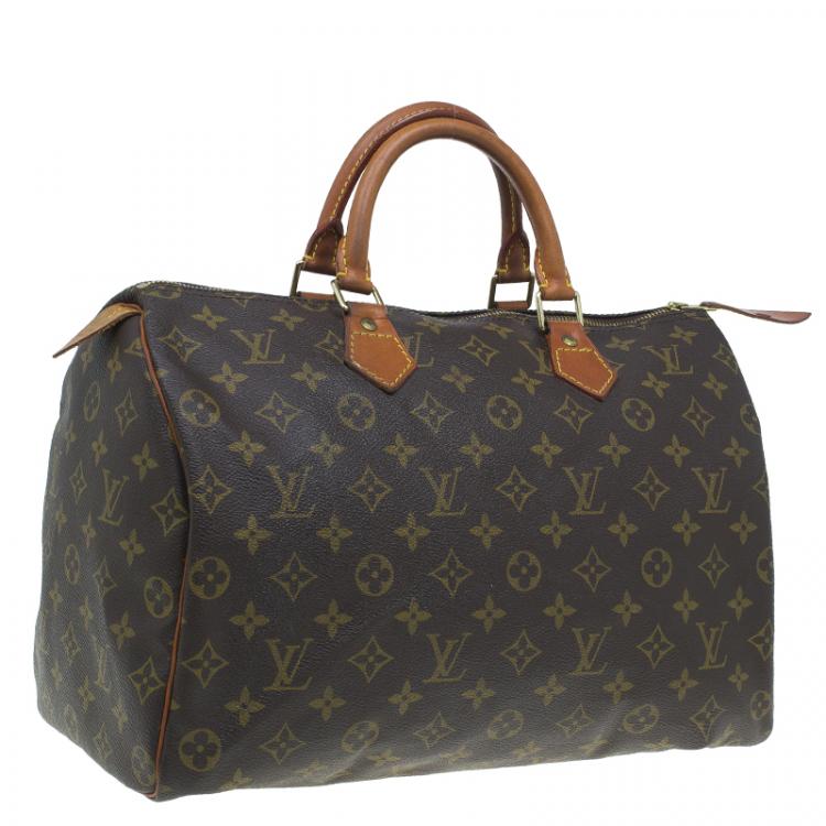 Pre Owned Louis Vuitton Monogram Canvas Speedy 35