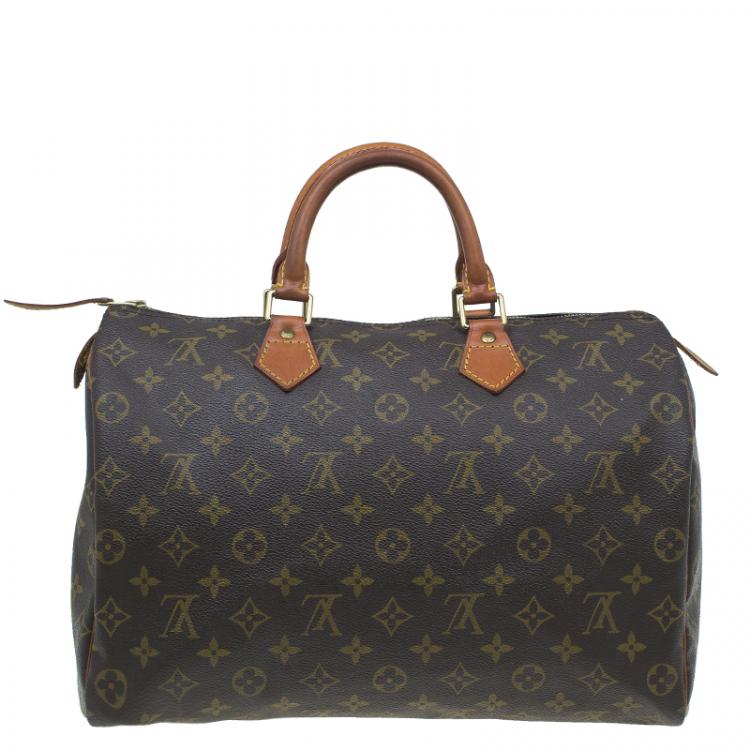 Pre Owned Louis Vuitton Monogram Canvas Speedy 35