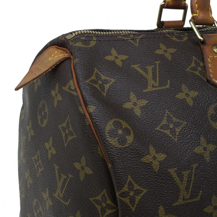 Pre Owned Louis Vuitton Monogram Canvas Speedy 35