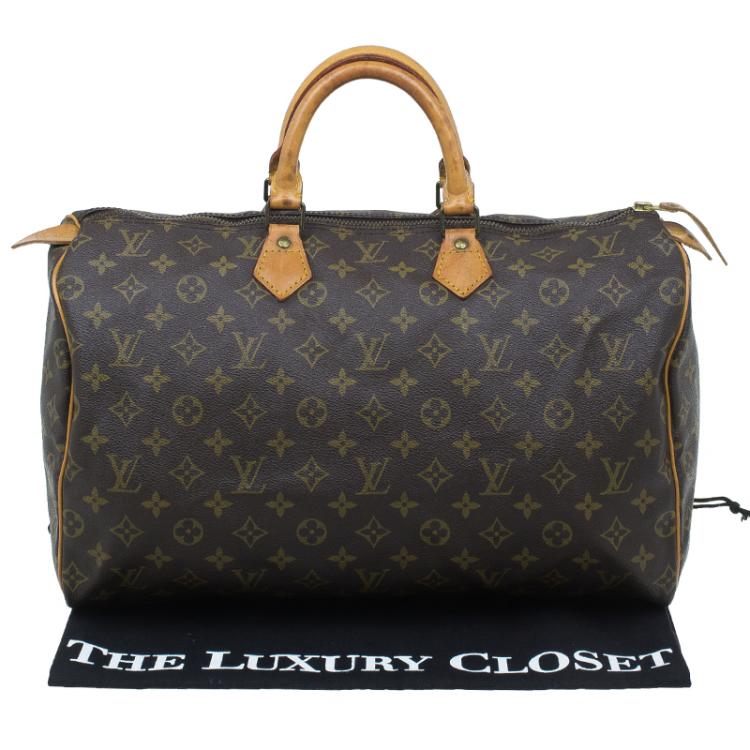 Pre Owned Louis Vuitton Monogram Canvas Speedy 40