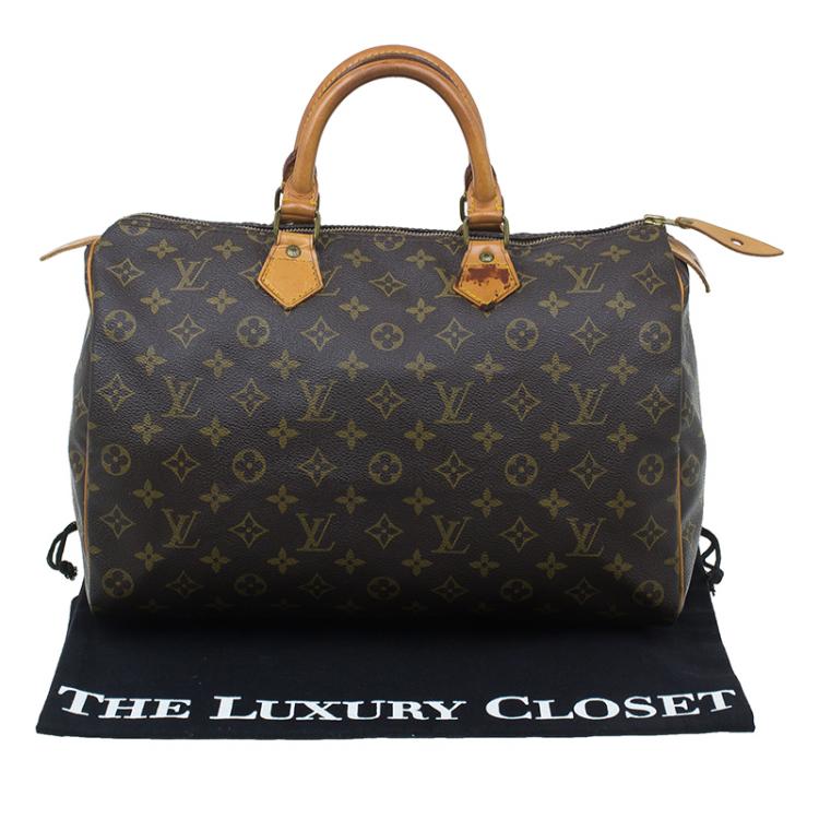مملوكة مسبقًا Louis Vuitton Monogram Canvas Speedy 35