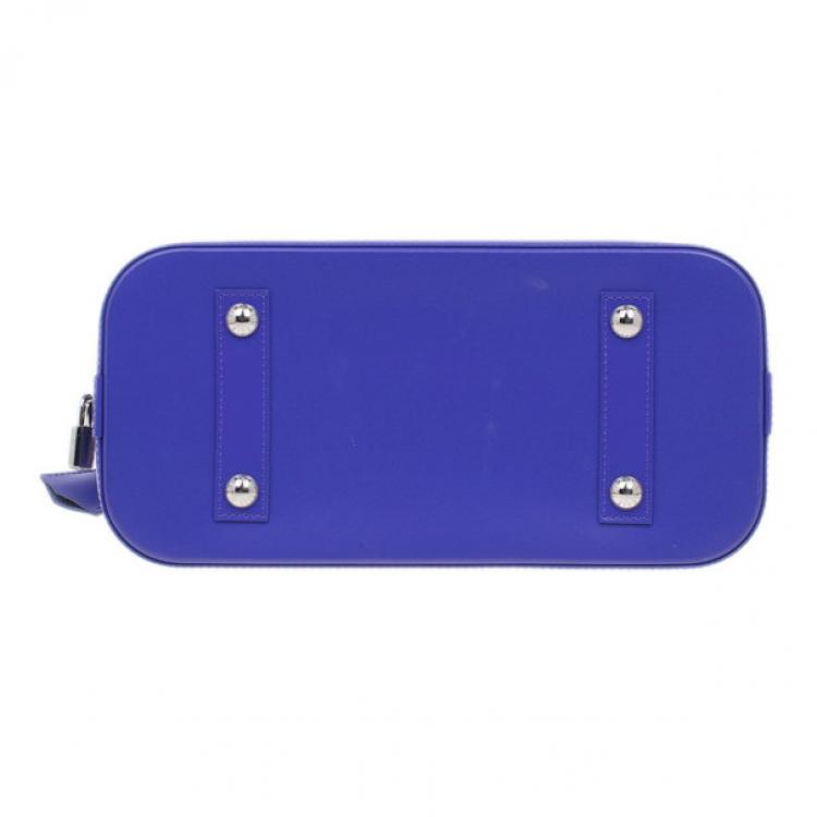 Pre Owned Louis Vuitton Purple Leather Epi Alma PM