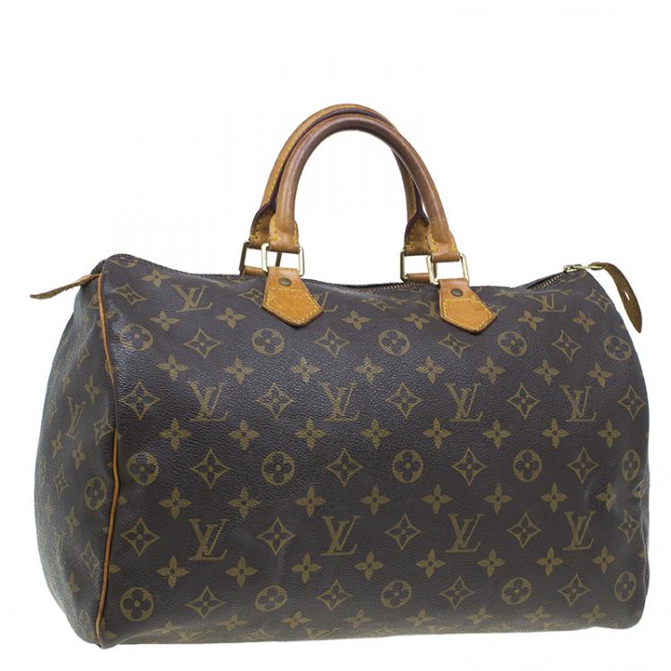 Pre Owned Louis Vuitton Monogram Canvas Speedy 35
