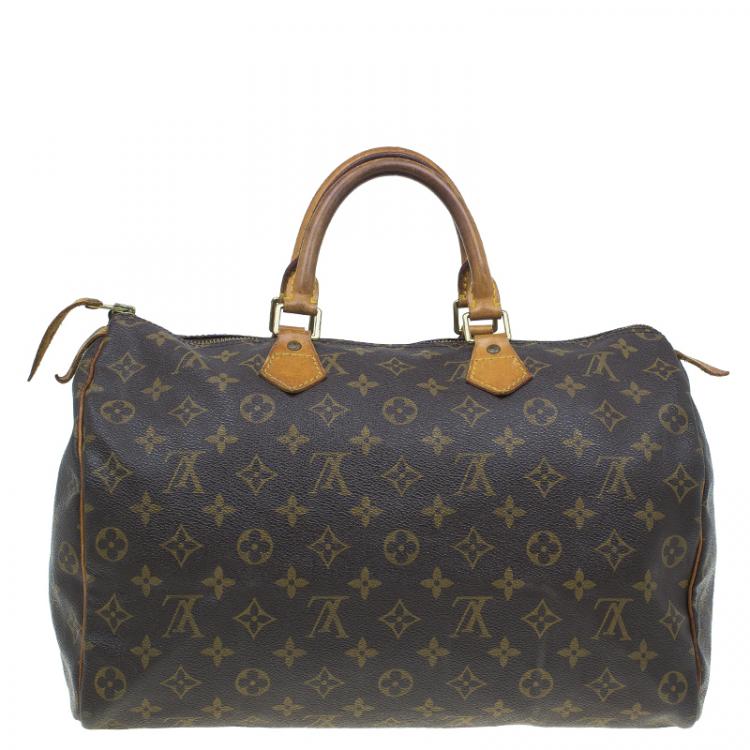 Pre Owned Louis Vuitton Monogram Canvas Speedy 35