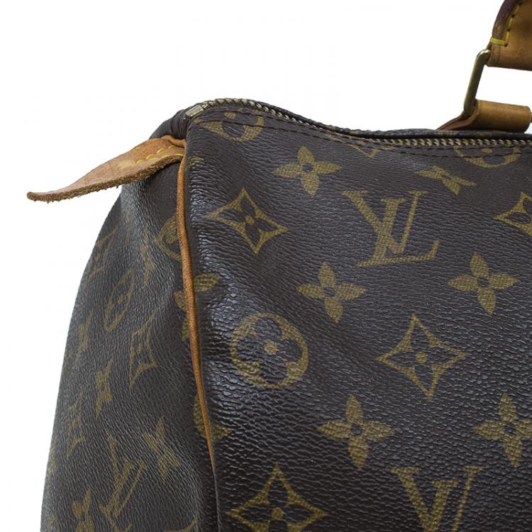 Pre Owned Louis Vuitton Monogram Canvas Speedy 35