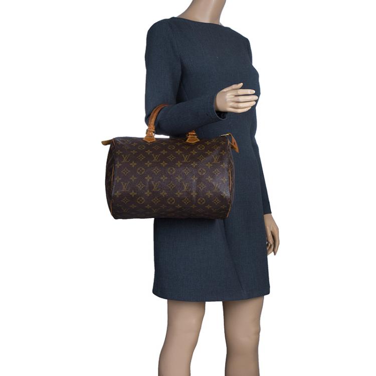 Pre Owned Louis Vuitton Monogram Canvas Speedy 30