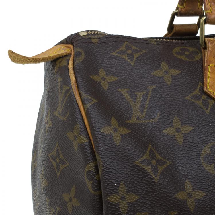 Pre Owned Louis Vuitton Monogram Canvas Speedy 30