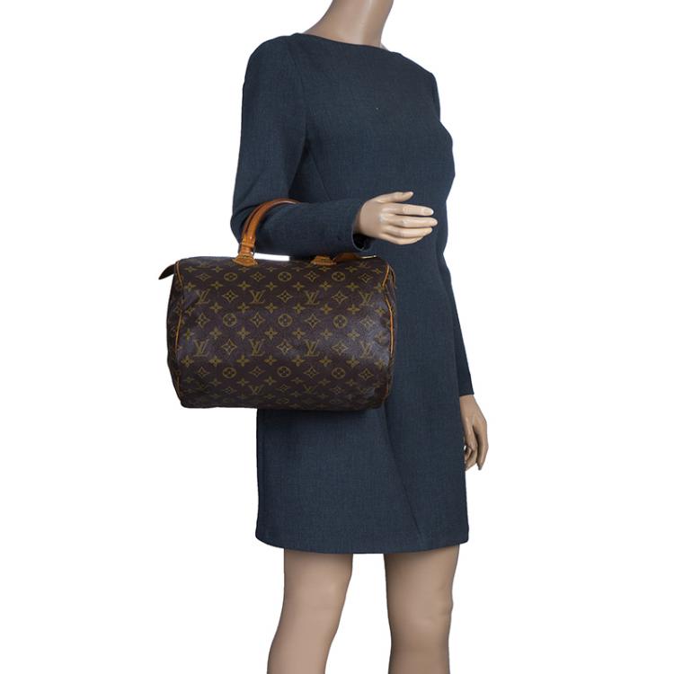 Pre Owned Louis Vuitton Monogram Canvas Speedy 30
