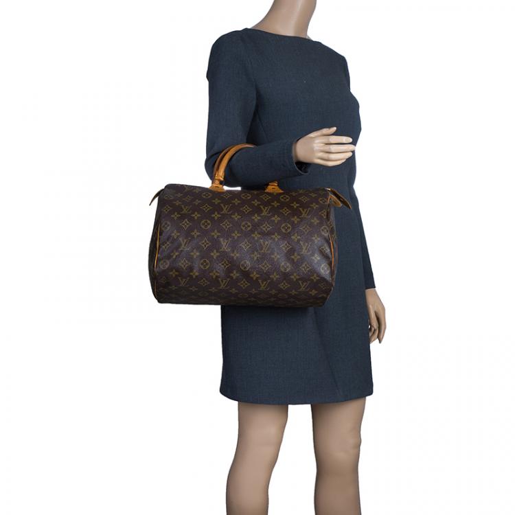 Pre Owned Louis Vuitton Monogram Canvas Speedy 35