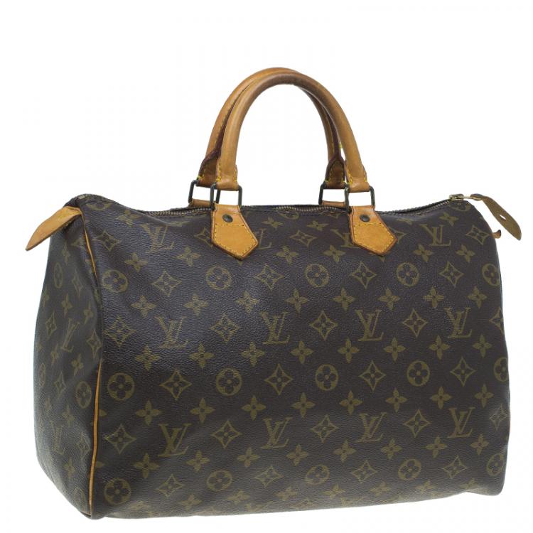 Pre Owned Louis Vuitton Monogram Canvas Speedy 35