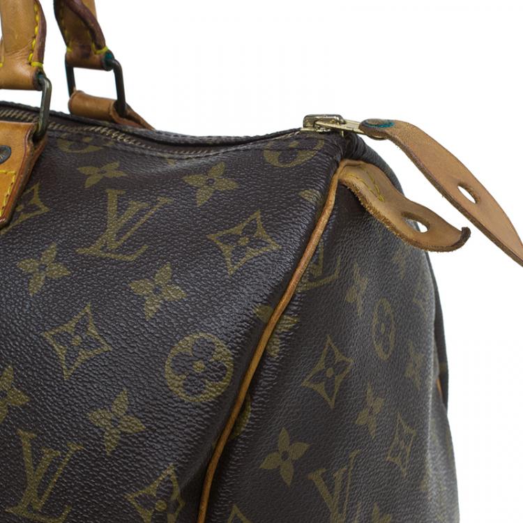 Pre Owned Louis Vuitton Monogram Canvas Speedy 35