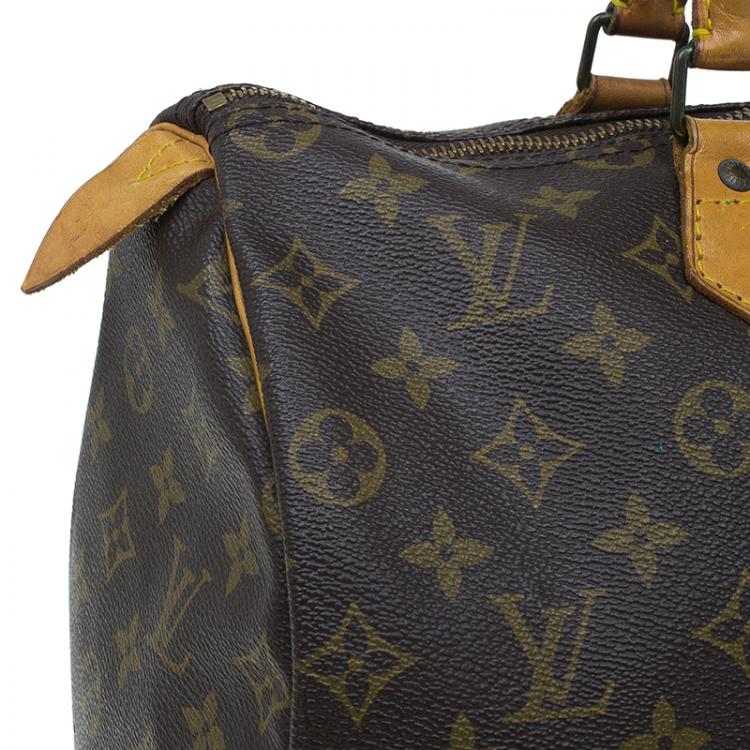 Pre Owned Louis Vuitton Monogram Canvas Speedy 35