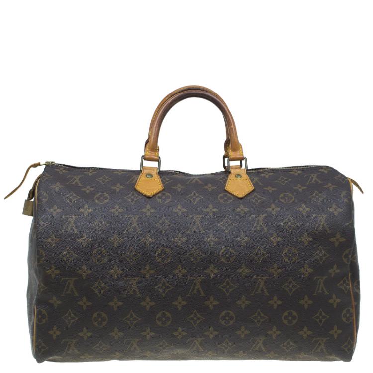 Pre Owned Louis Vuitton Monogram Canvas Speedy 40