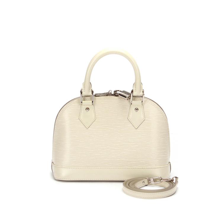 Louis Vuitton White Epi Leather Alma BB Bag Louis Vuitton