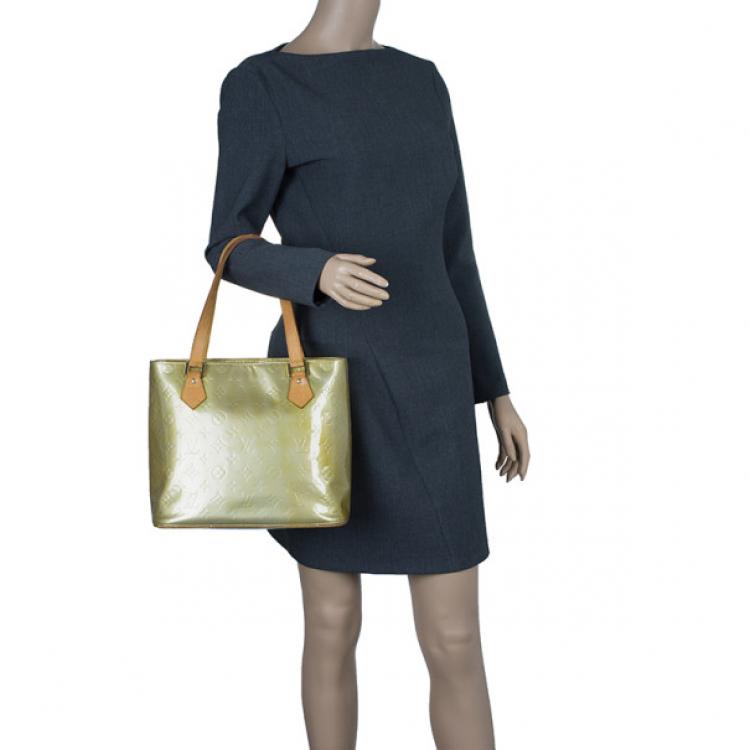 Pre Owned Louis Vuitton Gold Vernis Reade PM