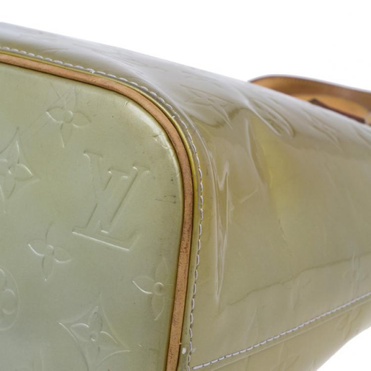 Pre Owned Louis Vuitton Gold Vernis Reade PM