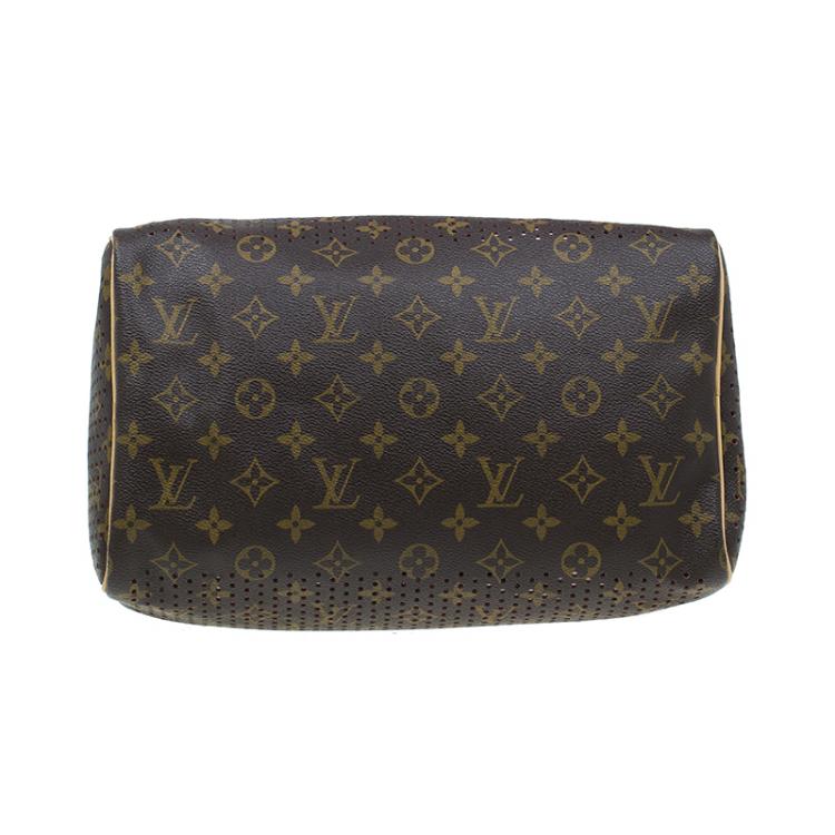 Pre Owned Louis Vuitton Fuchsia Monogram Perforated Canvas Limited Edition Speedy 30 Bag