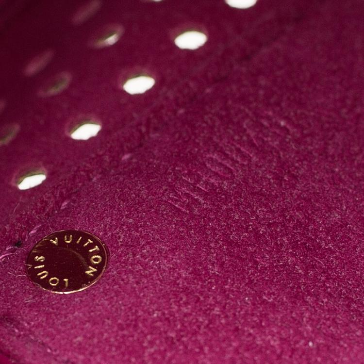 Pre Owned Louis Vuitton Fuchsia Monogram Perforated Canvas Limited Edition Speedy 30 Bag