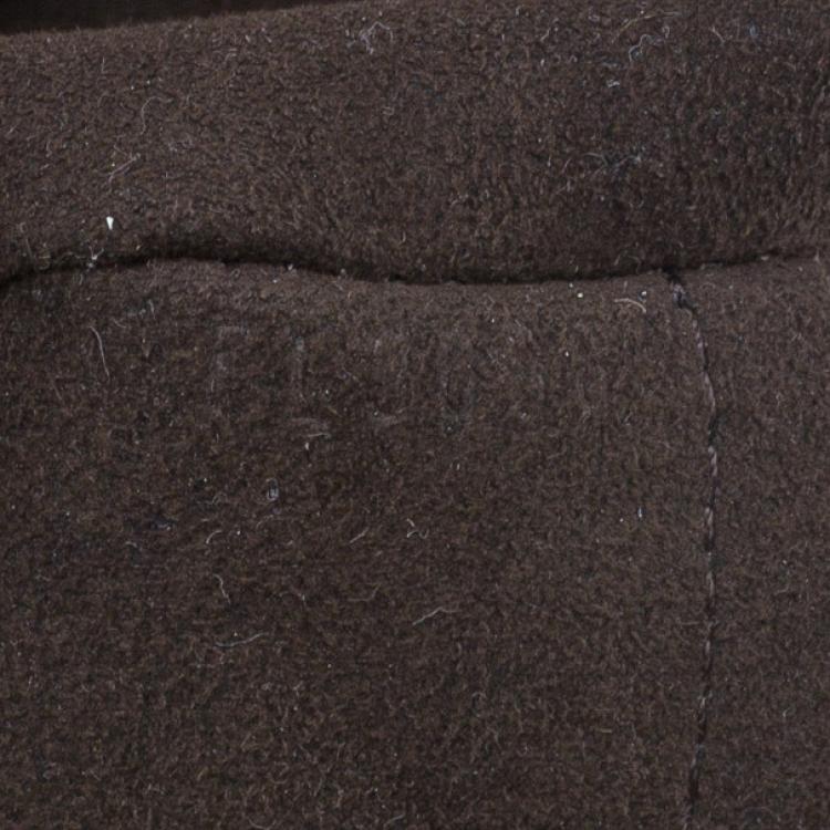 Pre Owned Louis Vuitton Brown Embossed Leather Paris Souple Whisper GM