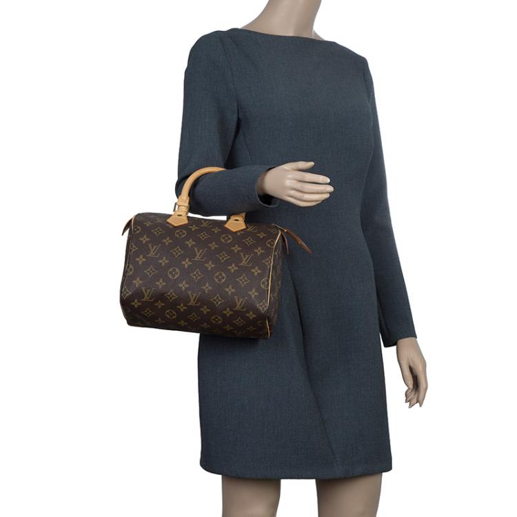 Pre Owned Louis Vuitton Monogram Canvas Speedy 25