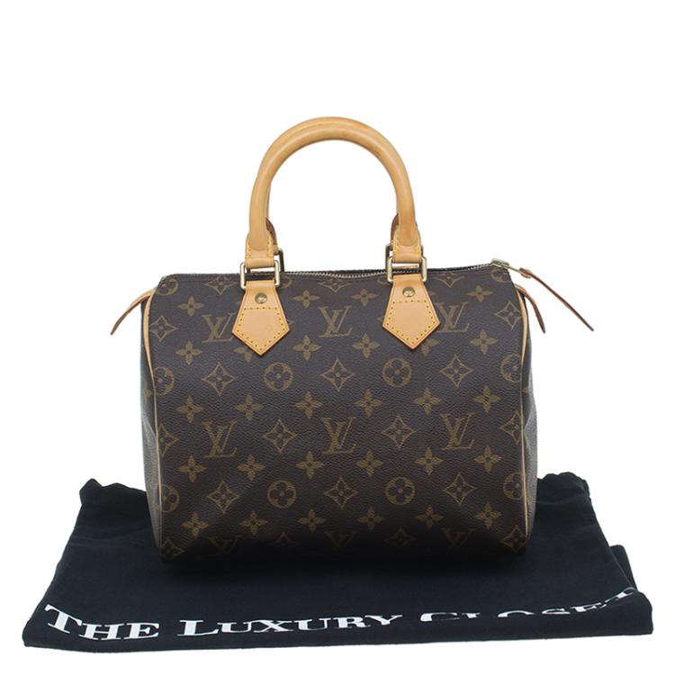Pre Owned Louis Vuitton Monogram Canvas Speedy 25