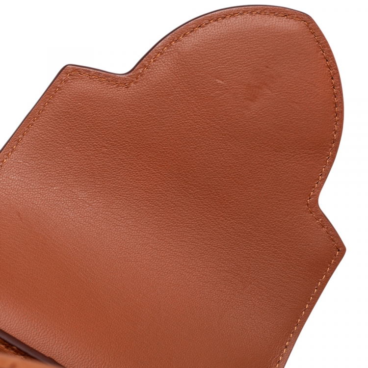 Pre Owned Louis Vuitton Tan Ostrich Leather Capucines PM Bag
