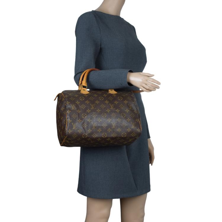 Pre Owned Louis Vuitton Monogram Canvas Speedy 30 Bag