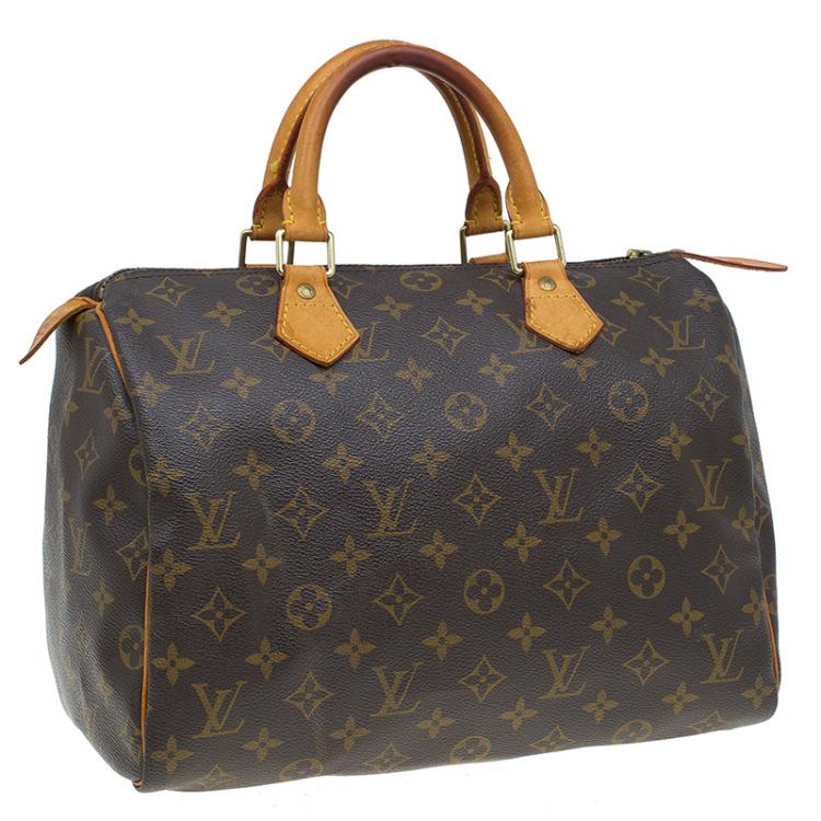 Pre Owned Louis Vuitton Monogram Canvas Speedy 30 Bag