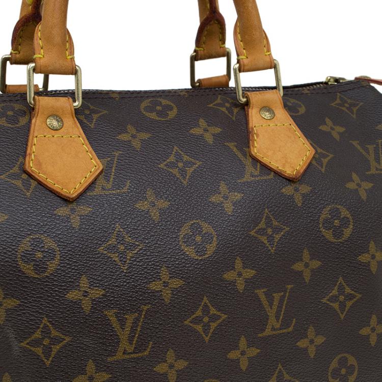 Pre Owned Louis Vuitton Monogram Canvas Speedy 30 Bag
