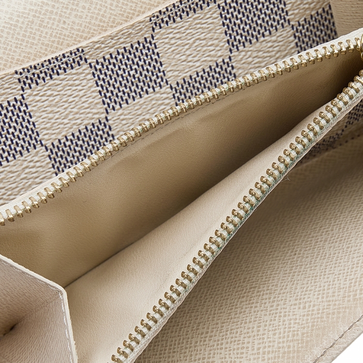 Pre Owned Louis Vuitton Damier Azur Pochette Solo Belt Bag