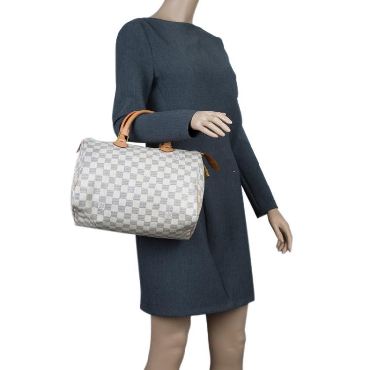 Used louis vuitton DAMIER AZUR SPEEDY 40 HANDBAGS