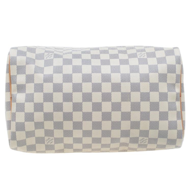 Pre Owned Louis Vuitton Damier Azur Canvas Speedy 30
