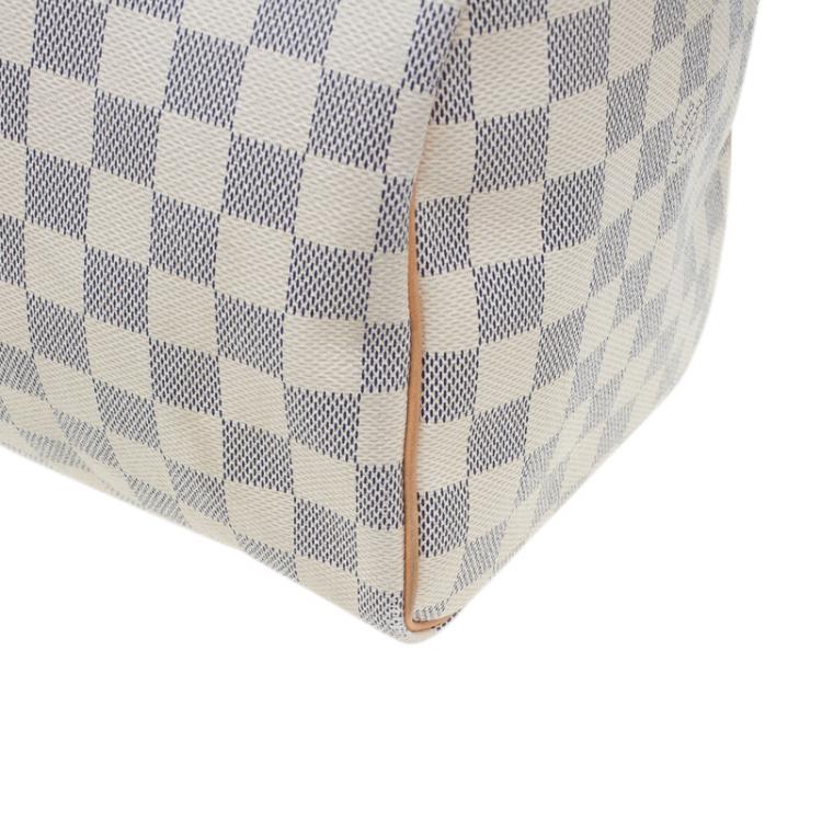 Pre Owned Louis Vuitton Damier Azur Canvas Speedy 30
