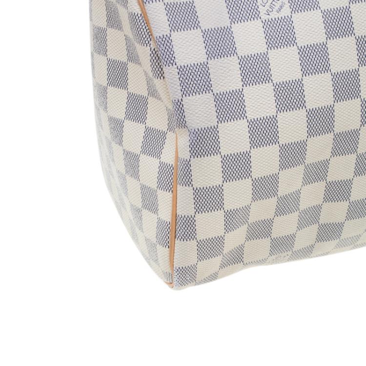 Pre Owned Louis Vuitton Damier Azur Canvas Speedy 30