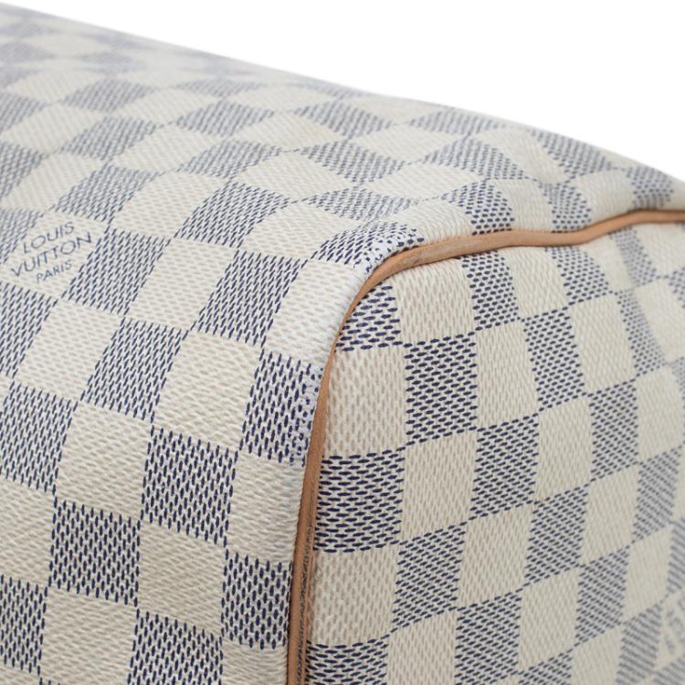 Pre Owned Louis Vuitton Damier Azur Canvas Speedy 30
