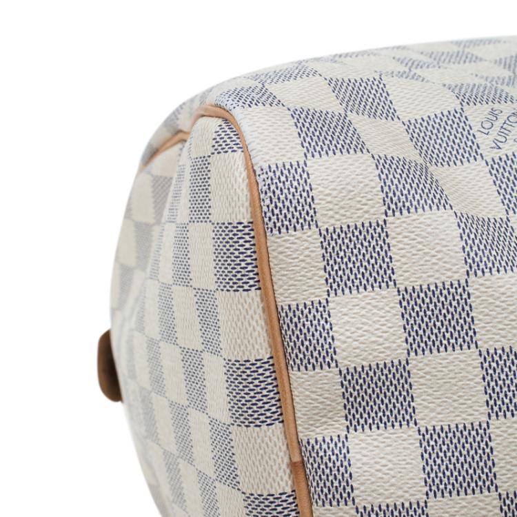 Pre Owned Louis Vuitton Damier Azur Canvas Speedy 30