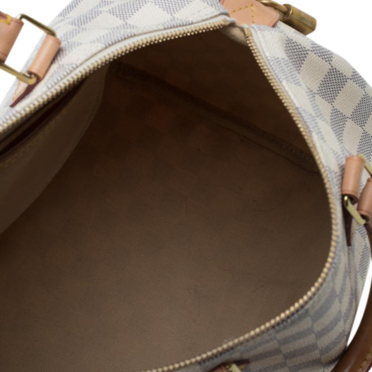 Pre Owned Louis Vuitton Damier Azur Canvas Speedy 30