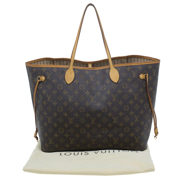 Pre Owned Louis Vuitton Monogram Canvas Neverfull GM