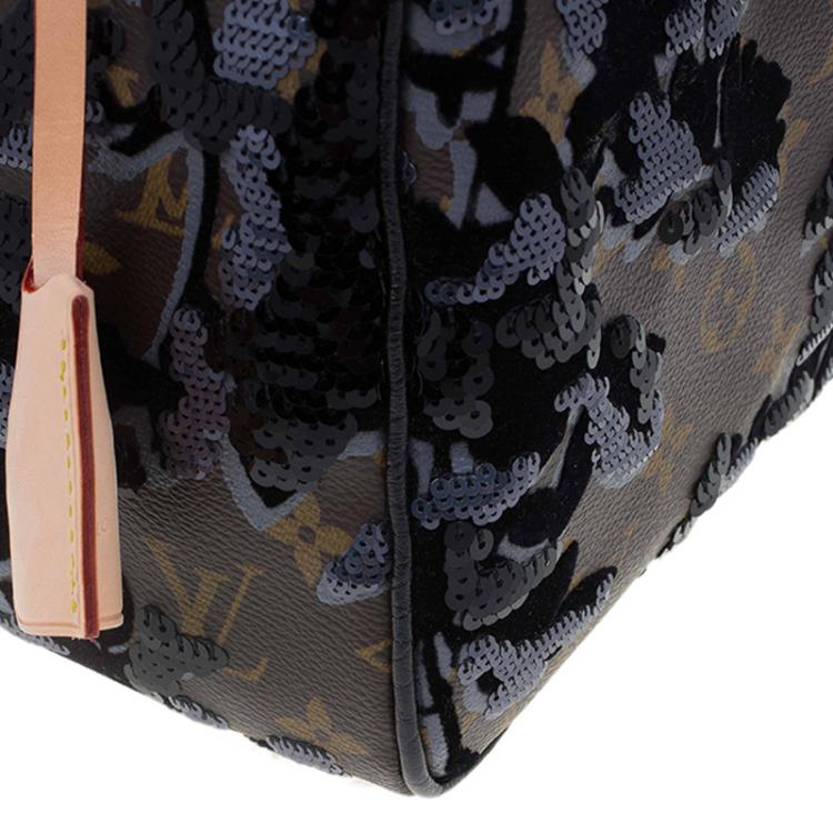 Pre Owned Louis Vuitton Monogram Canvas Limited Edition Fleur De Jais Speedy 30