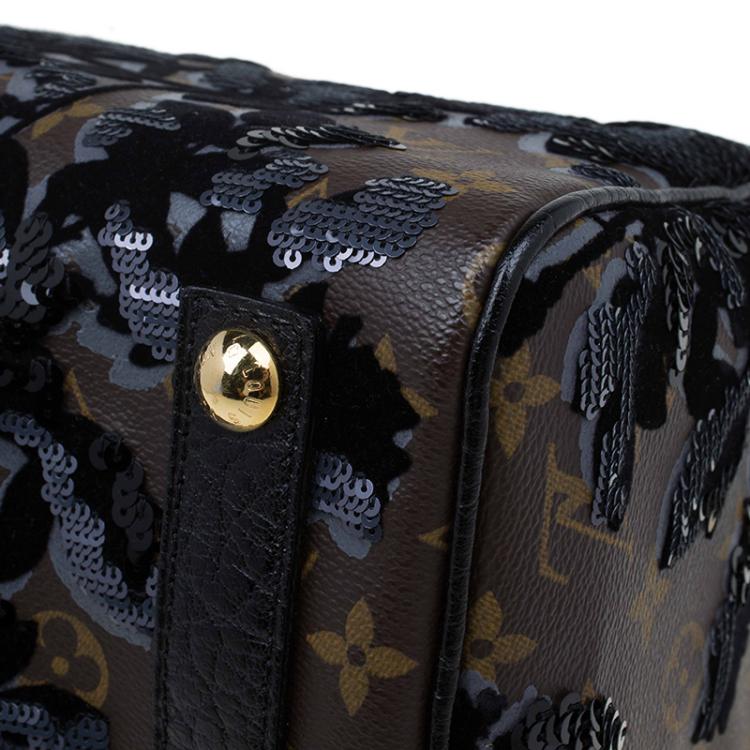 Pre Owned Louis Vuitton Monogram Canvas Limited Edition Fleur De Jais Speedy 30