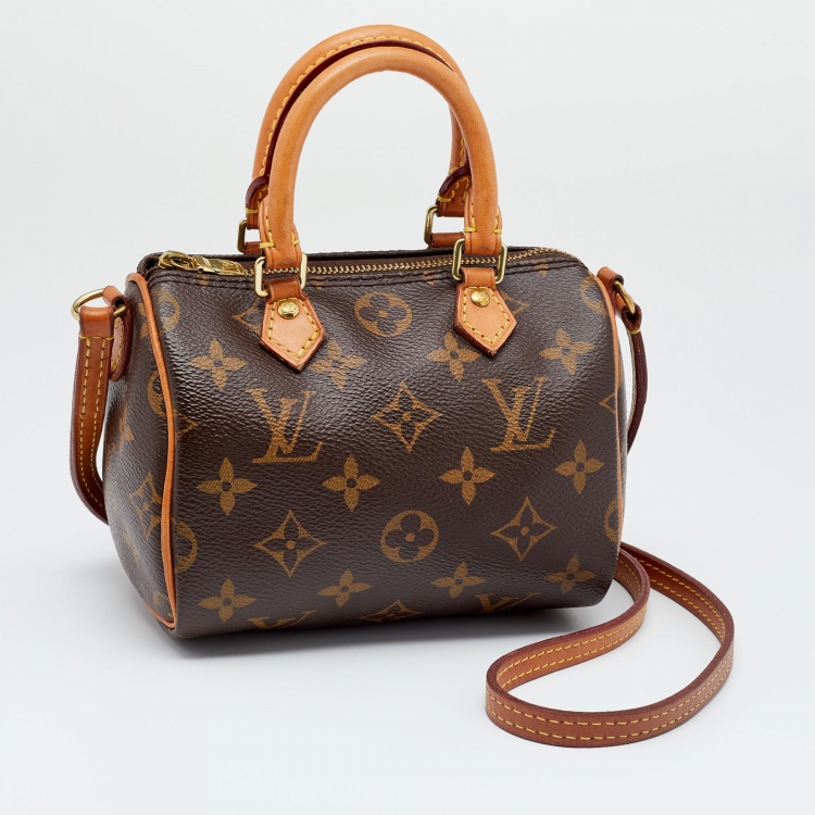 Pre Owned Louis Vuitton Monogram Canvas Nano Speedy Bag