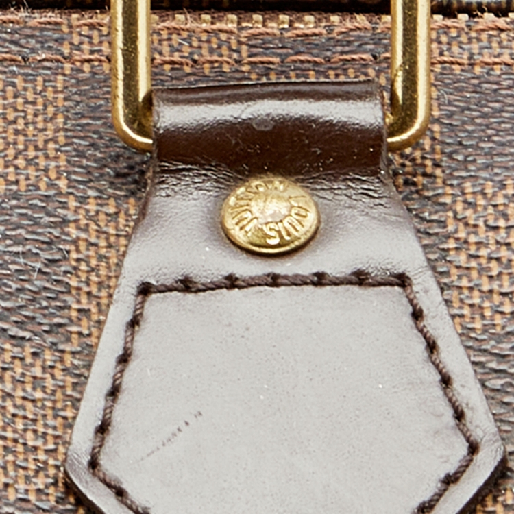 Pre Owned Louis Vuitton Damier Ebene Canvas Speedy 35 Bag